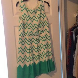 Chevron dress from red dress